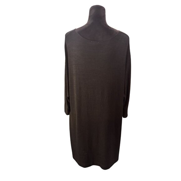 Wilfred Free Oversized Black Knit Tunic Sweater Dress Women's Size Large - Picture 4 of 12